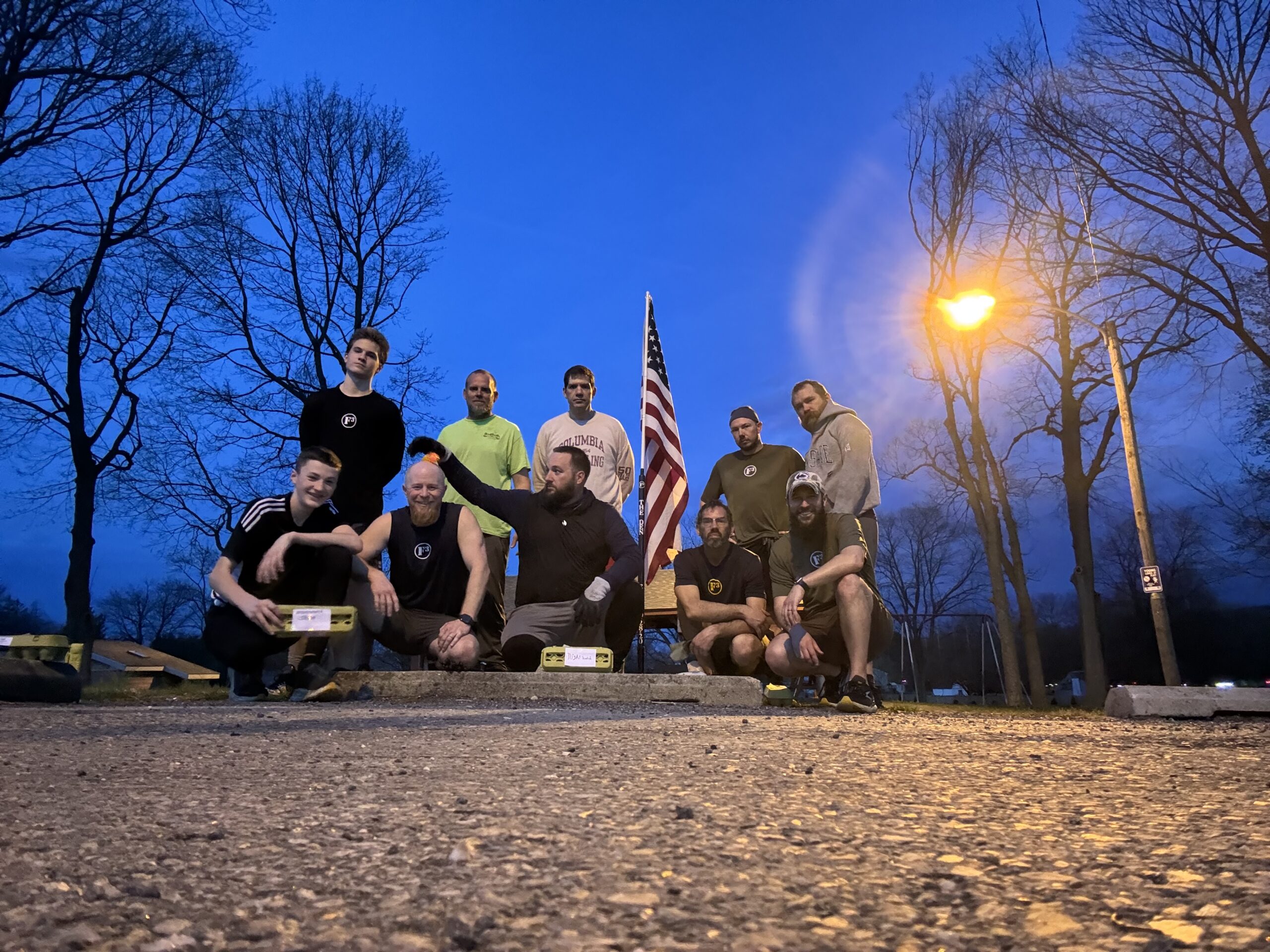 F3 workout egg hunt