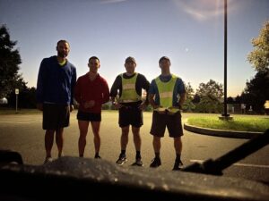 Thursday morning Run – no ruckers present from the North